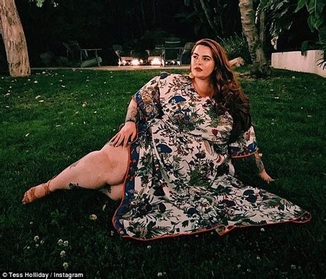 tess holliday nude|Plus size model Tess Holliday poses naked for stunning body.